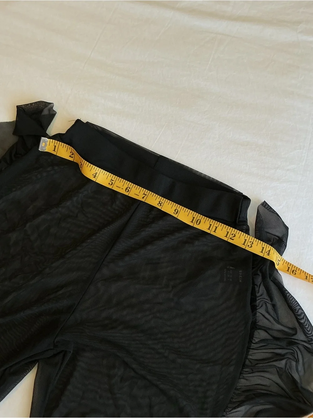 SHEIN Black Sheer Mesh cover up pants
